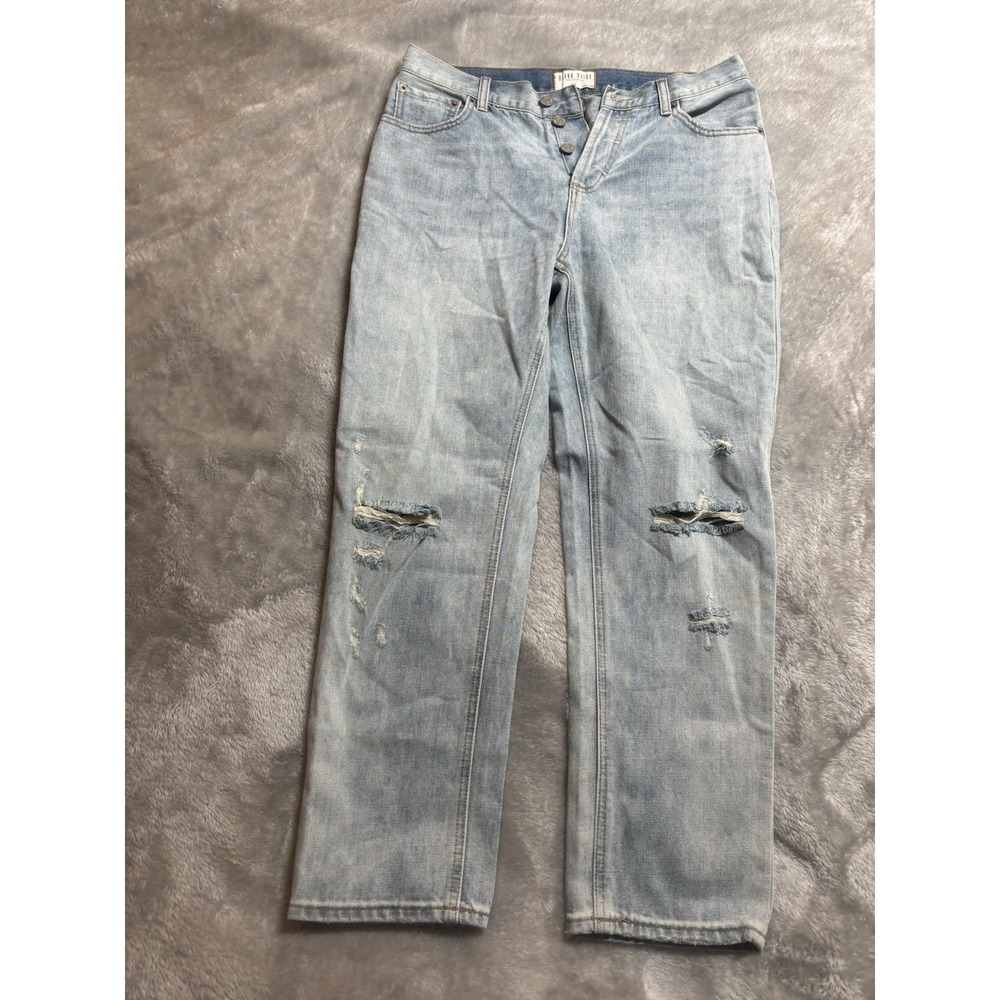 Blank Paige Jeans Women's‎ Button Fly L Denim Collection Distressed Light Wash
